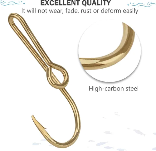 Miniatura 2 de THKFISH Anzuelos de pesca para sombrero, pinzas de corbata de gancho de pez dorado, 5