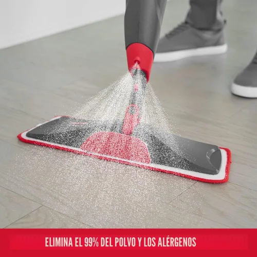 Miniatura 7 de Rubbermaid Reveal - Kit de limpieza de suelos con trapeador rociador, 3 almohadillas húmedas de microfibra reutilizables, 1 botella rellenable