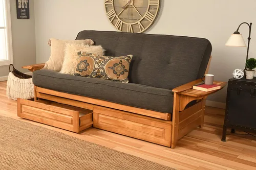 Miniatura 17 de Kodiak Furniture - Juego de futón, blanco, Madera Tela, Canadá