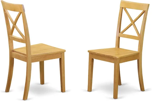 Miniatura 5 de East West Furniture CABO5-LWH-LC - Juego de mesa de comedor moderno de 5 piezas, incluye una mesa rectangular de madera y 4 sillas de comedor