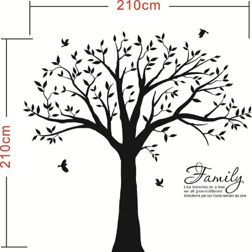 Miniatura 4 de Lskoo - calcomanías, foto familiar de árbol para pared, como ramas, calcomanía de vinilo para pared, marco para foto de decoración, adhesivo