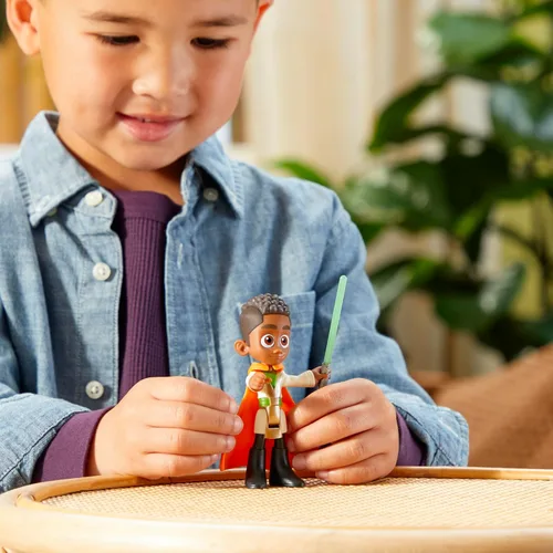 Miniatura 7 de Star Wars: Young Jedi Adventures Kai Brightstar Figura de acción, juguetes a escala de 4 pulgadas, juguetes preescolares para niños y niñas de 3 años