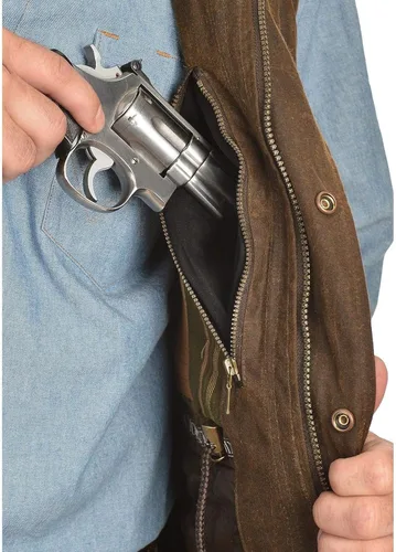 Miniatura 2 de Outback Trading Company 2049 Deer Hunter - Chaleco impermeable transpirable de algodón de piel de aceite, color bronce