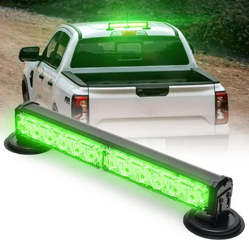 Miniatura 8 de Barra de luces estroboscópicas de emergencia alimentadas por batería, de 14 pulgadas, inalámbrica, mini luz LED intermitente de advertencia con base