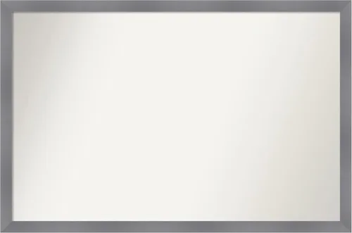 Miniatura 498 de Amanti Art Espejo personalizado, espejo de baño gris plomo a rayas, espejo de pared o espejo de tocador de baño sobre el fregadero