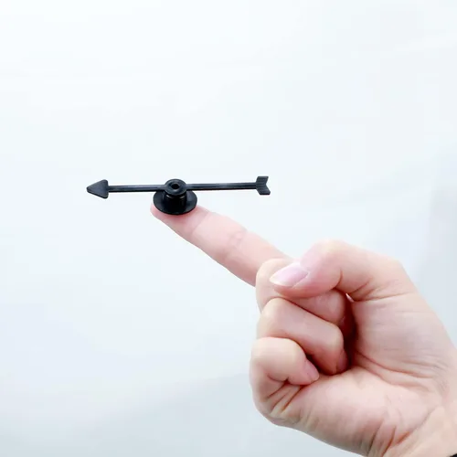 Miniatura 4 de Paquete de 50 juguetes giratorios de flecha, juego de plástico, para fiestas, escuela, aula, uso doméstico (3 pulgadas)