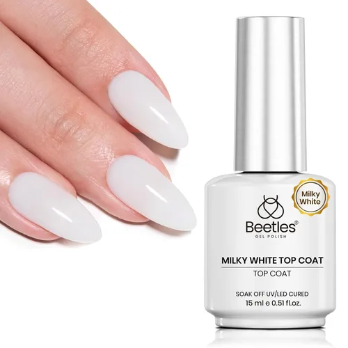 Miniatura 15 de Beetles 2 Piezas Juego de Base y Capa Superior de Gel Libre de Hema Sin Limpieza, Fórmula Suave Mejorada Capa Superior Brillante Esmalte de Uñas