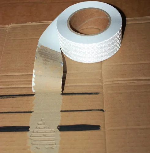 Miniatura 2 de Cinta reflectante blanca que no se decolora, impermeable para exteriores, 2 pulgadas de ancho para camión, calcomanías adhesivas de seguridad