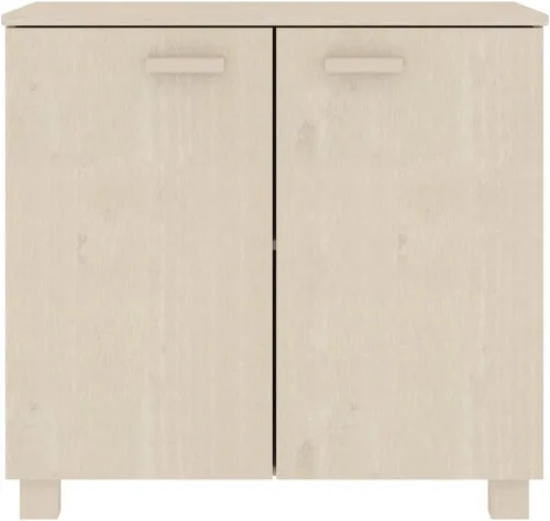 Miniatura 4 de Aparador marrón miel 33.5"x13.8"x31.5" madera maciza pino