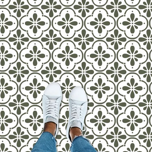 Miniatura 5 de 4 plantillas de azulejos reutilizables de 8 x 8 pulgadas, plantillas de pared, plantillas españolas para pintar en pisos, azulejos, patio