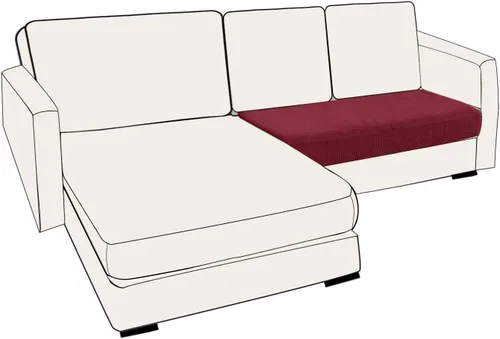 Miniatura 57 de UNBBRRL Fundas de cojín de asiento para sofá, elásticas, funda de cojín individual para sofá, fundas de cojín para sofá, fundas de héroe protegen