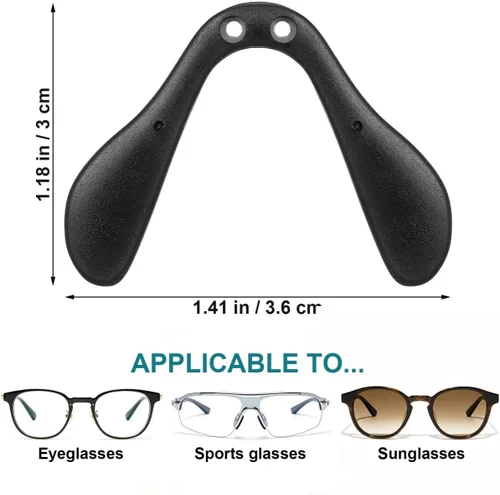 Miniatura 6 de Beavorty 3 unids almohadillas de gafas de silicona marco puente pad soporta reemplazo anti-caída gafas herramienta de fijación para ciclismo