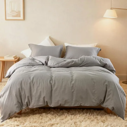 Miniatura 28 de Simple&Opulence - Juego de funda de edredón de lino francés 104"x 92" - 5 piezas (1 funda de edredón, 4 fundas de almohada) - Mezcla de lino natural