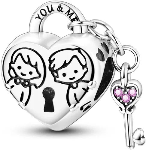 Miniatura 103 de MULA - Dijes de plata de ley 925 para pulseras y collares, colgantes de letras para la familia, cuentas de viaje en avión, dijes de árbol
