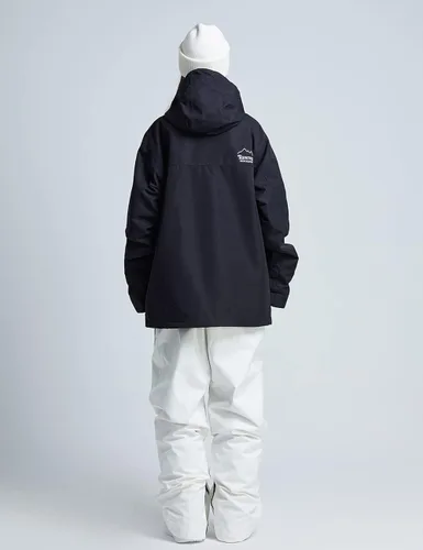 Miniatura 5 de Chaqueta de esquí impermeable para mujer, abrigo de nieve cálido de invierno, chaqueta de snowboard con capucha