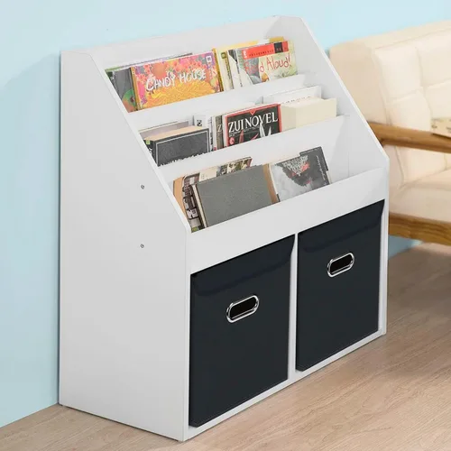 Miniatura 5 de Organizadores de Armario Contenedores de Almacenamiento de Tela Con Tapas Organizador de Cubo de Almacenamiento Plegable Cesta Con Asas, Cajas