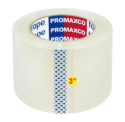 Miniatura 2 de Cinta de embalaje resistente de 3 pulgadas, 24 rollos, transparente, núcleo de 3 pulgadas, total 1320 Y, transparente, 2.2 mil, 3 pulgadas x 55