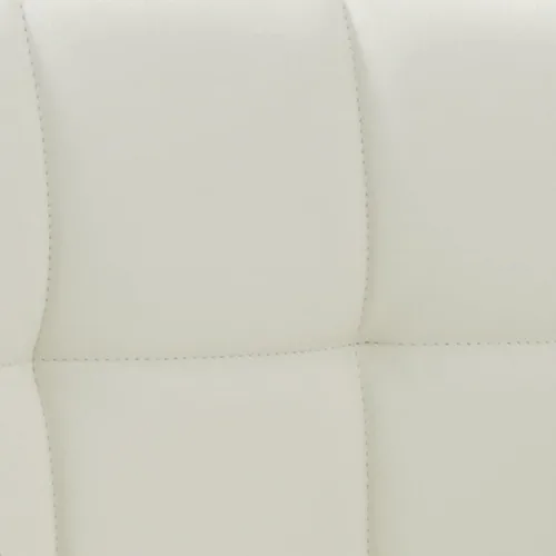 Miniatura 7 de AC Pacific Taburete de cocina giratorio ajustable contemporáneo con cojín y reposabrazos, 24-33 pulgadas, blanco ACBS15 Daisy White Square