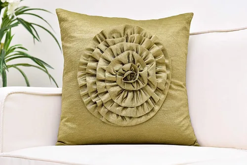 Miniatura 4 de Funda de almohada verde oliva (flor 3D, 12 x 12 pulgadas, paquete de 1)