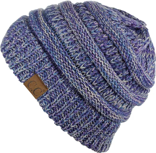 Miniatura 415 de C.C Trendy Warm Chunky Soft Stretch Cable Knit Beanie