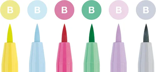 Miniatura 3 de Faber-Castell Pitt Artists - Brocha para bolígrafo pastel (Wallet de 6)