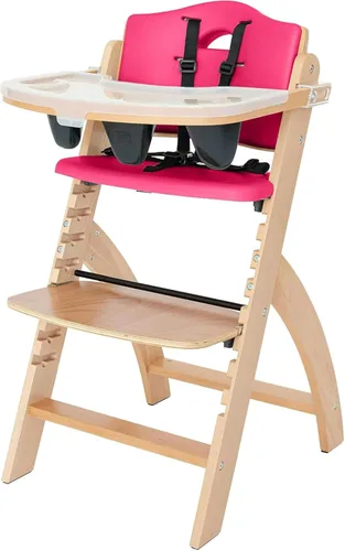 Miniatura 12 de Abiie Beyond Junior - Silla alta de madera con bandeja - Silla alta ajustable y convertible para bebés y niños pequeños - 6 meses a 250 libras