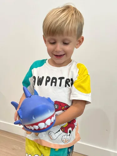 Miniatura 2 de Juguete de tiburón a control remoto para niños Robot de tiburón RC recargable con acción realista de mordida y natación, mascota electrónica