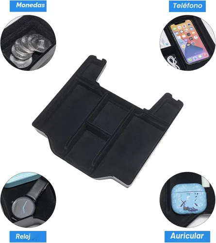 Miniatura 7 de PIMCAR Organizador de Consola Central Mejorado con Forro de Flocado Interior Compatible con Dodge RAM 1500 2500 3500 2019-2025 2026