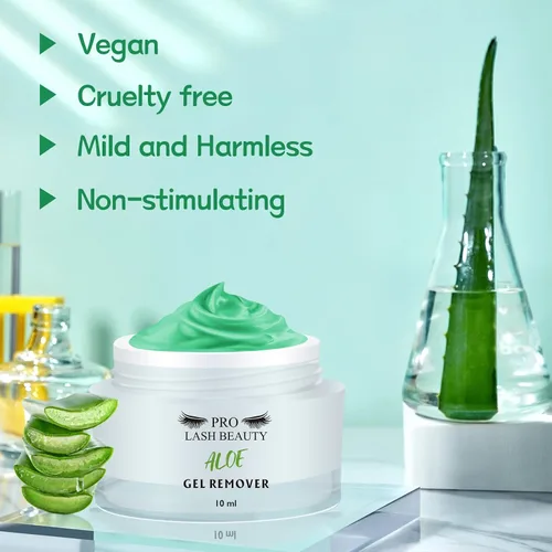 Miniatura 4 de Kit de removedor de extensiones de pestañas, 0.3 onzas líquidas, removedor de pestañas de fragancia para extensiones de pestañas, aroma de aloe