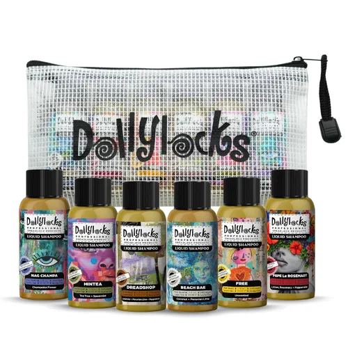Miniatura 8 de Dollylocks Claifying - Champú líquido Lima de coco Sin parabenos, a base de plantas, vegano, sin residuos, trenzas y cuidado de rastas, todo