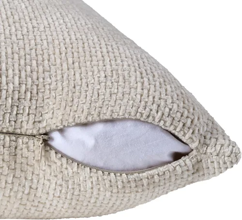 Miniatura 6 de Volcanics Juego de 4 fundas de almohada bohemias de 20 x 20 pulgadas, fundas de cojín decorativas de felpilla neutra para sofá, dormitorio, sala