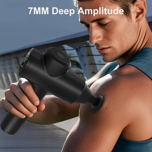 Miniatura 2 de Pistola de masaje Mebak 7, pistola de masaje de tejido profundo para alivio del dolor, masajeador muscular para hogar, oficina y gimnasio, 5 niveles