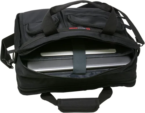 Miniatura 4 de Alpine Swiss Conrad Messenger Bag Maletín para portátil de 15,6 pulgadas con funda para tableta