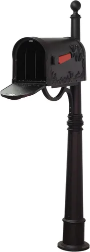 Miniatura 4 de SCB-1005_SPK600-BLK - Buzón de colibrí con poste de aluminio, color negro