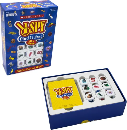 Briarpatch I SPY Find It Fast Game - un juego inmersivo de I SPY para mayores de 6 años | Acción rápida con dados, acertijos, coordinación mano-ojo