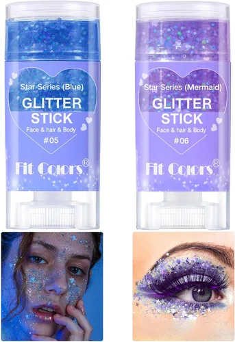 Miniatura 15 de Gel con purpurina para el cuerpo y la cara: Accesorios para conciertos de cantantes, disco, festival, rave, maquillaje con purpurina facial, 150 ml