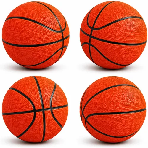 Miniatura 9 de The Dreidel Company 7" Mini Rubber Basketball for Kids – Size 3 Youth Indoor Outdoor Basketball with Easy Grip Pebbled Texture for Mini Hoops