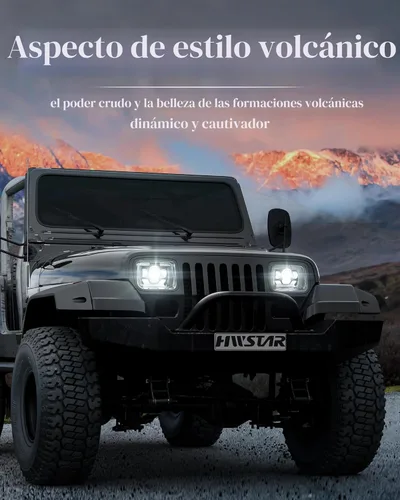Miniatura 2 de HWSTAR - Par de faros delanteros LED de 180W 1000% de brillo H6054 5x7 7x6, compatibles con Jeep Cherokee XJ Wrangler YJ DOT, antirreflejos, DRL