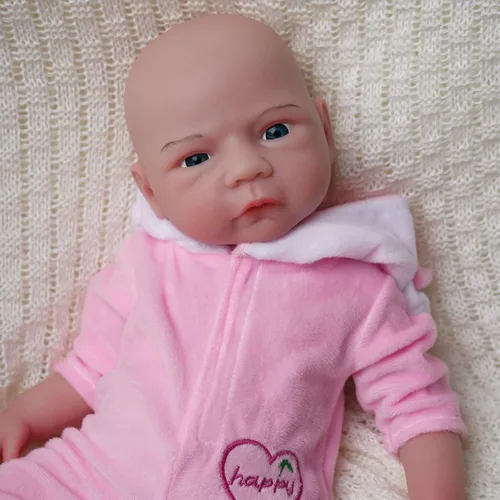 Miniatura 3 de Muñeca bebé de silicona completa de 18 pulgadas – Muñecas realistas de silicona platino de cuerpo completo, regalo de cumpleaños de Navidad