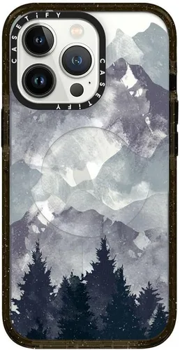 Miniatura 276 de Funda Impact de CASETiFY para iPhone 13 Pro Max con Magsafe - Estuche Claro Cuento de Invierno - Claro Negro Estuche transparente Winter Tale