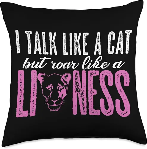 Miniatura 5 de Lion Cub Mane Roar Feline Leo Africa Zoology Motif Predator Roar Tamer Mane Lioness Pride Leo Feline Cub Lion - Almohada de 16 x 16 pulgadas