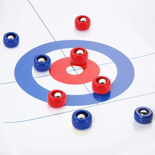 Miniatura 4 de Gejoy Mini Shuffleboard Discos de Repuesto Equipo de Mesa Rodillos Set Shuffleboard Curling Accesorios