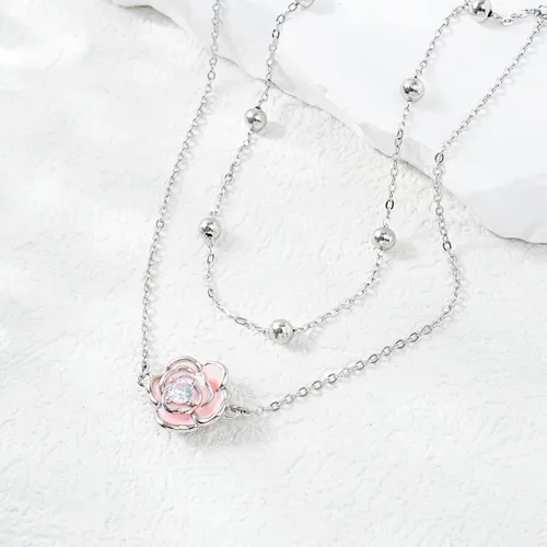 Miniatura 121 de CHIC & ARTSY Tobilleras delicadas de plata de ley S925 para verano, pulsera de tobillo ajustable multicapa para playa, joyería de pie para mujer