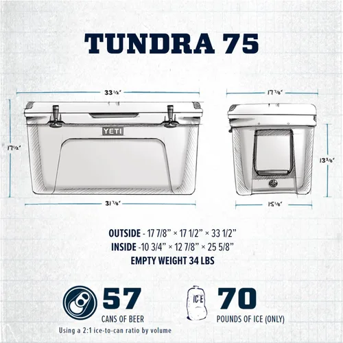 Miniatura 2 de YETI Tundra 75 Cooler Desert Tan
