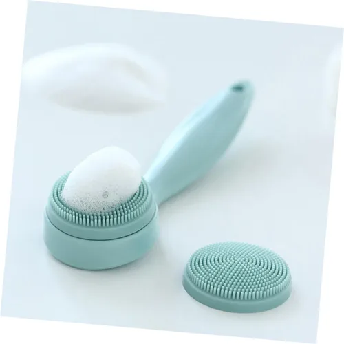 Miniatura 7 de EXCEART 1 Unidades Cepillo de limpieza facial Cepillo exfoliante manual Cepillo facial de repuesto de silicona Cepillo facial Cepillo de lavado