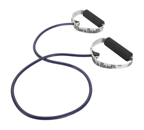 Miniatura 9 de THERABAND Tubos de Resistencia, Tubería Elástica de Látex Profesional con Mangos Suaves, Ejercicio, Terapia Física, Pilates Inferior, Entrenamientos