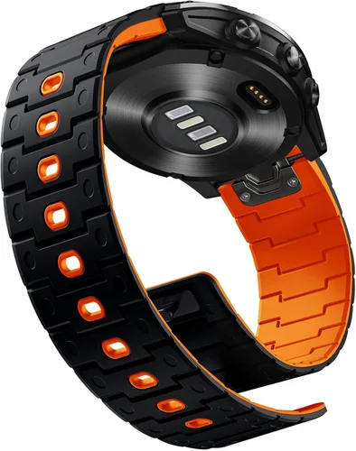 Miniatura 15 de Bandletic Compatible con Garmin Fenix 8 2.008 in 7X 6X 5X Correa de reloj – 1.024 in de ajuste rápido correa magnética de silicona para Fenix 7X 6X
