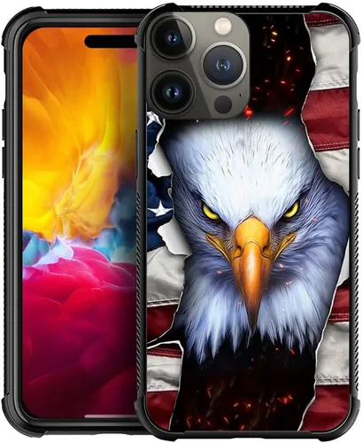 Miniatura 13 de DJSOK Compatible con iPhone 13 Funda, Diseño con Patrón Parachoques Trasero Anti Arañazos Esquinas Reforzadas TPU Suave Caver, Fundas para Hombres