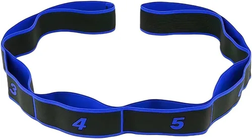 Miniatura 9 de UncleS Banda Elástica de Tensión para Ejercicios, Cuerda de tracción, Cuerda de Estiramiento de 8 Segmentos, Banda de Estiramiento para Pilates