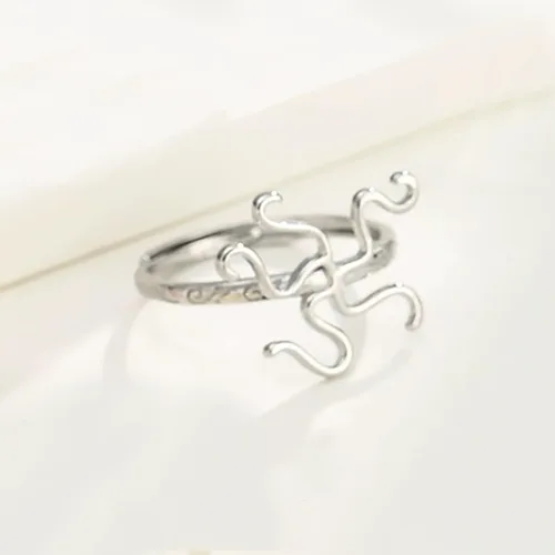Miniatura 4 de Anillo de garra de plata de ley 925 con ajuste de base de anillo en blanco para ajuste de piedras preciosas irregulares, joyería hecha a mano